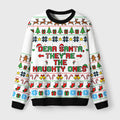 Naughty Ones Christmas Fuzzy Christmas Ugly Sweater
