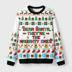 Naughty Ones Christmas Fuzzy Christmas Ugly Sweater