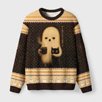 No Hope But A Cat Fuzzy Christmas Ugly Sweater