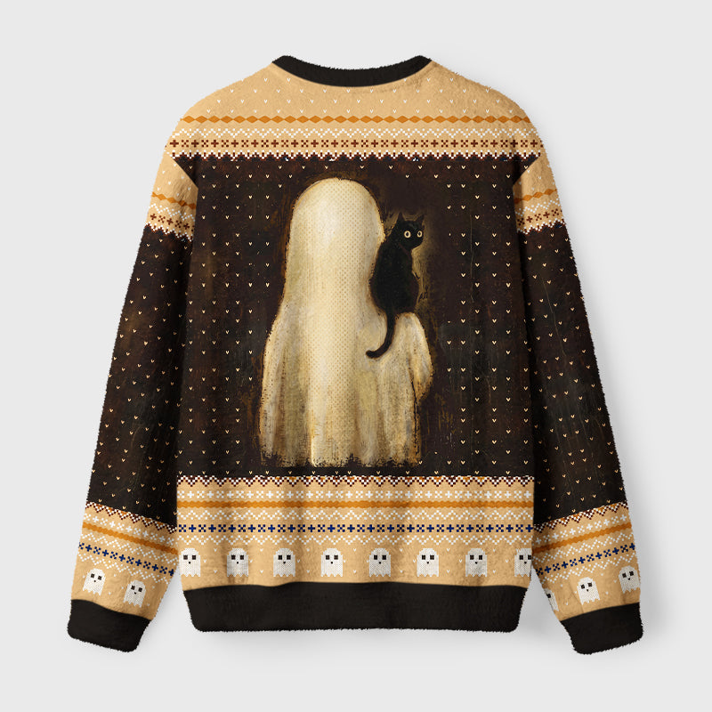 No Hope But A Cat Fuzzy Christmas Ugly Sweater