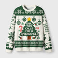 Office Christmas Fuzzy Christmas Ugly Sweater