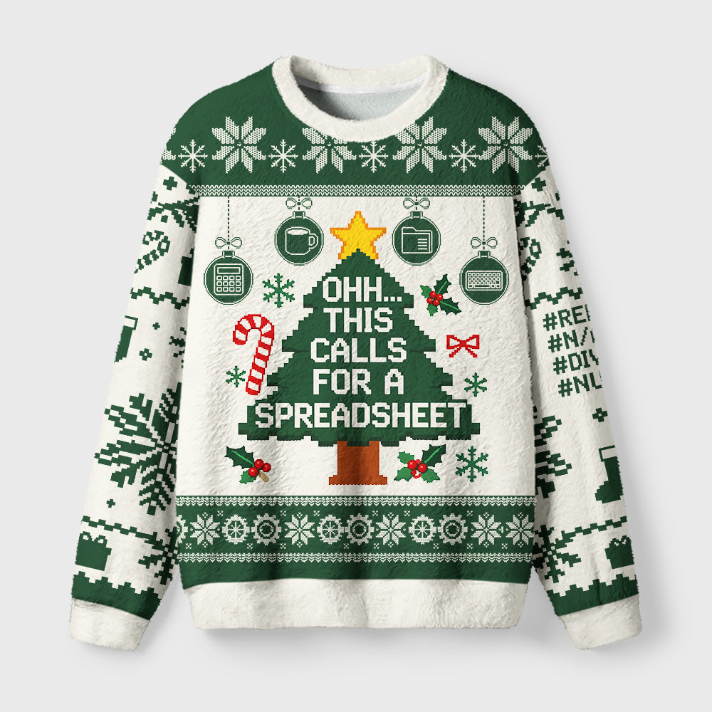 Office Christmas Fuzzy Christmas Ugly Sweater