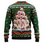 Golden Retriever Pine Tree Ugly Christmas Sweater