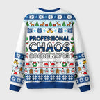 Professional Chaos Coordinator Fuzzy Christmas Ugly Sweater