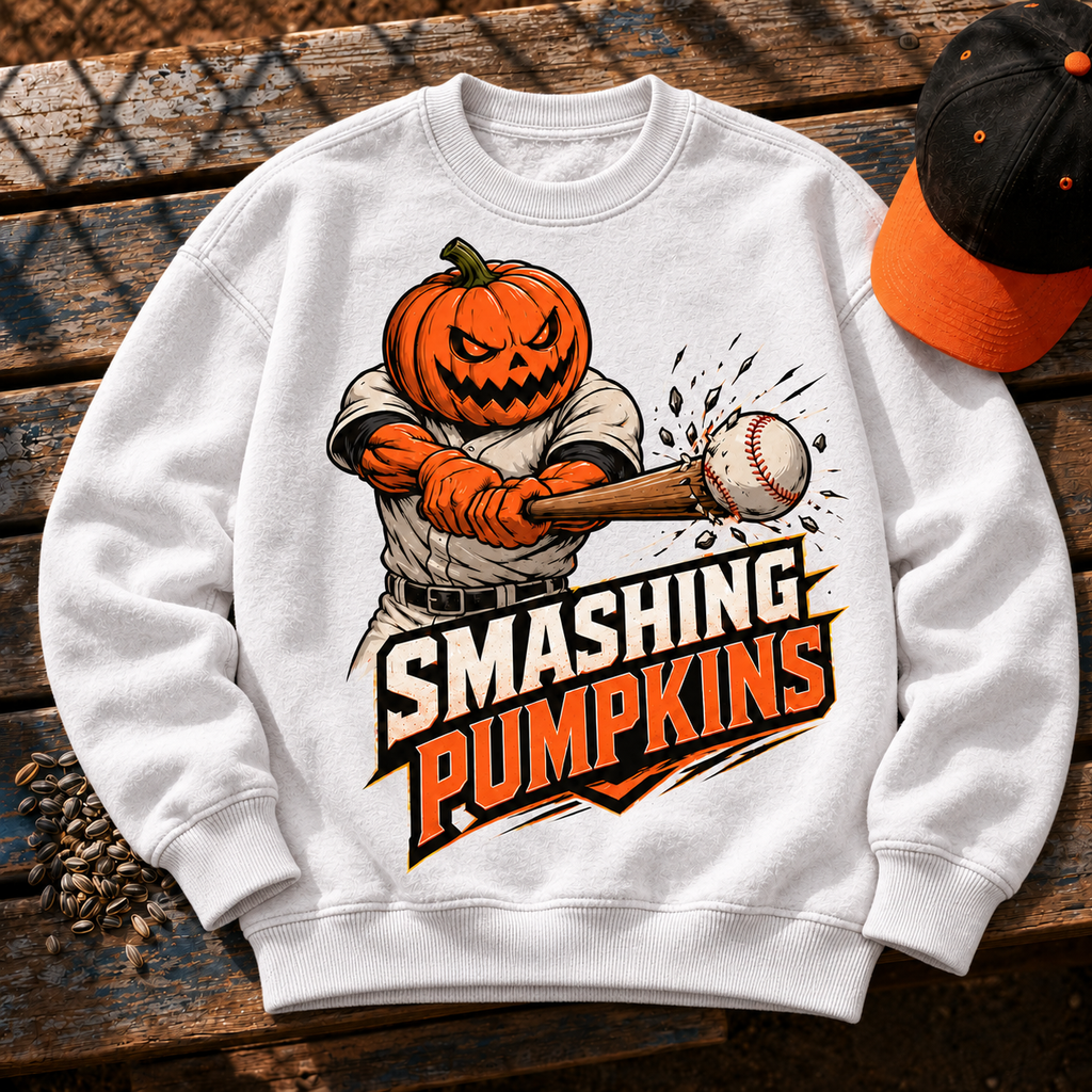 Pumpkin Batter Baseball T-Shirt, view 2