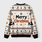 Samurai Penguin Fuzzy Christmas Ugly Sweater