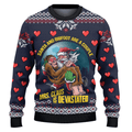 Santa And Bigfoot Are A Couple Ugly Christmas Sweater