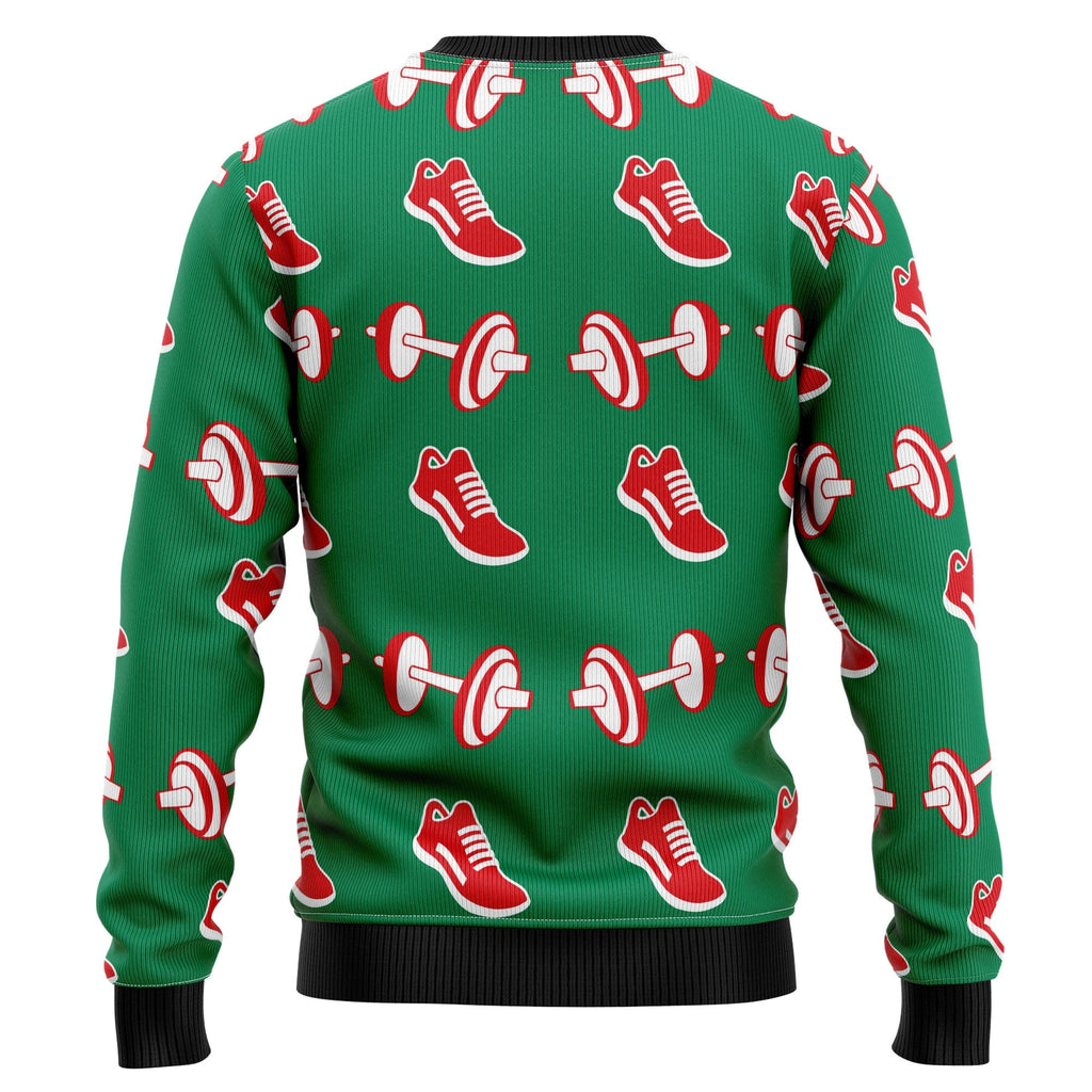 Santa Gym Ugly Christmas Sweater