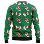 Santa Gym Ugly Christmas Sweater