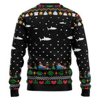 Santa Shark Ho Ho Ho Ugly Christmas Sweater