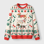 Sausage Dog Christmas Fuzzy Christmas Ugly Sweater