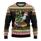 Six Seven Black Ugly Christmas Sweater