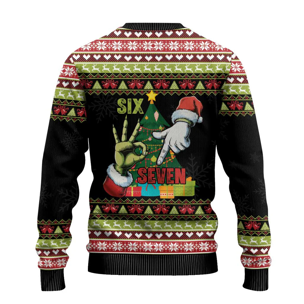 Six Seven Black Ugly Christmas Sweater