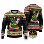 Six Seven Black Ugly Christmas Sweater