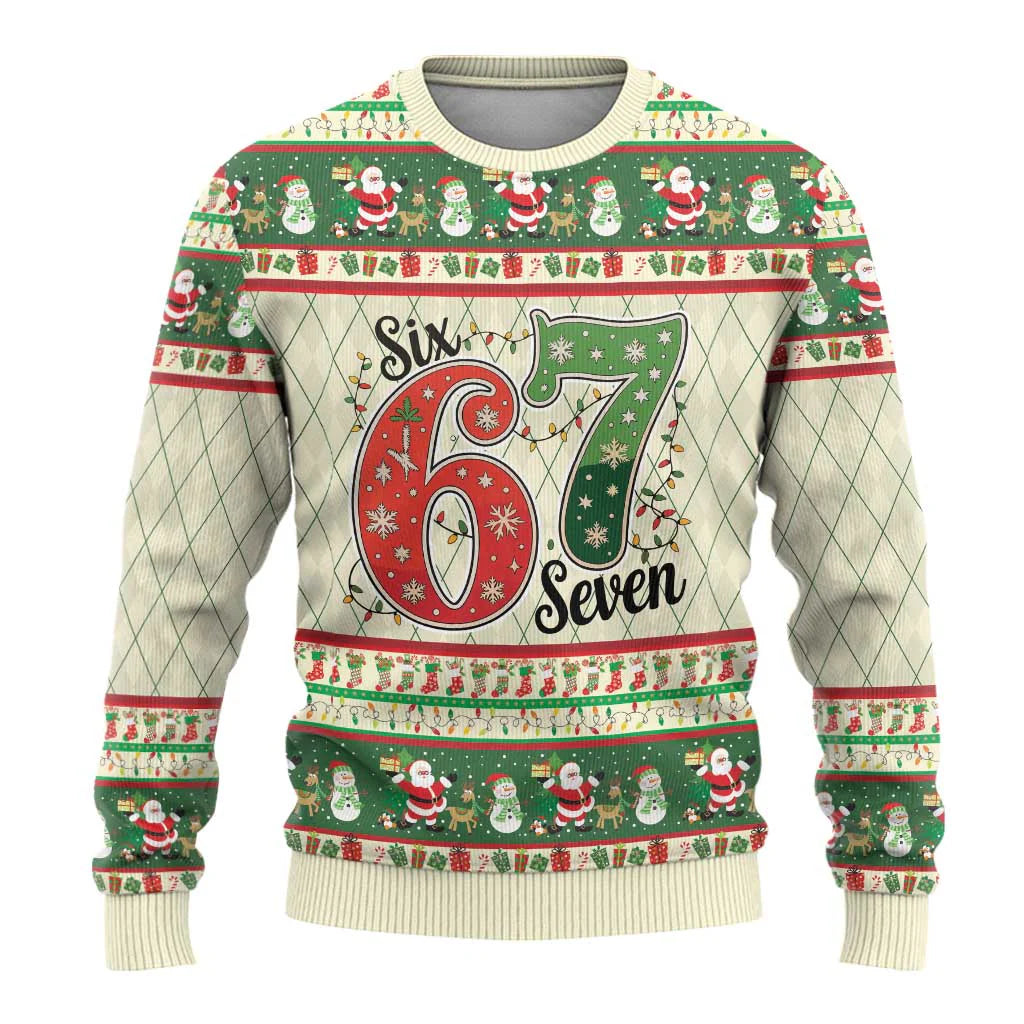 Six Seven Santa Christmas Ugly Sweater