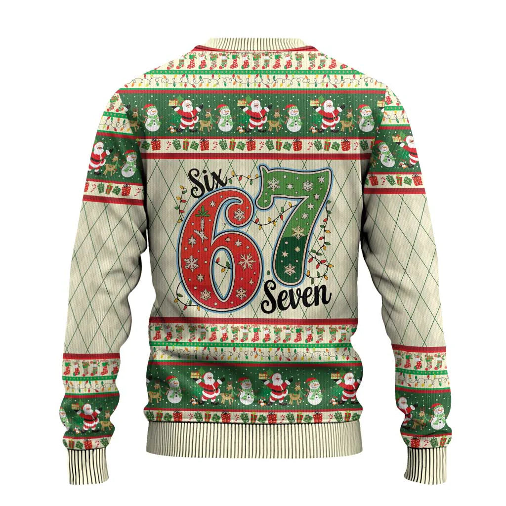 Six Seven Santa Christmas Ugly Sweater