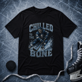 Chilled To The Bone Skeleton Skater Hockey T-Shirt | USAGatherCo