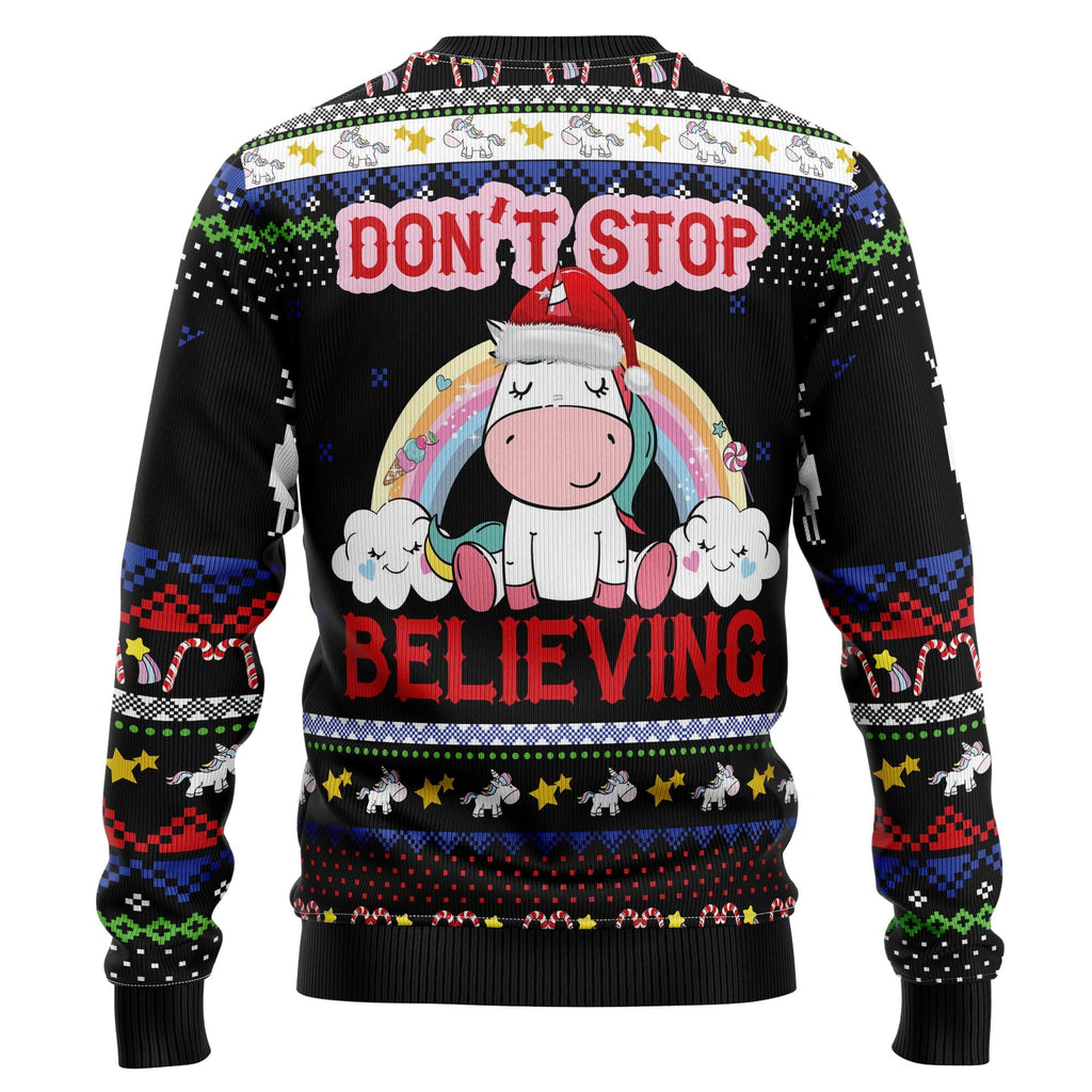 Unicorn Believing Christmas Ugly Christmas Sweater