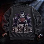 Love At First Bite Vampire Linebacker Football T-Shirt, view 2