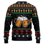 Viking Drinker Bells Drinking All The Way Ugly Christmas Sweater