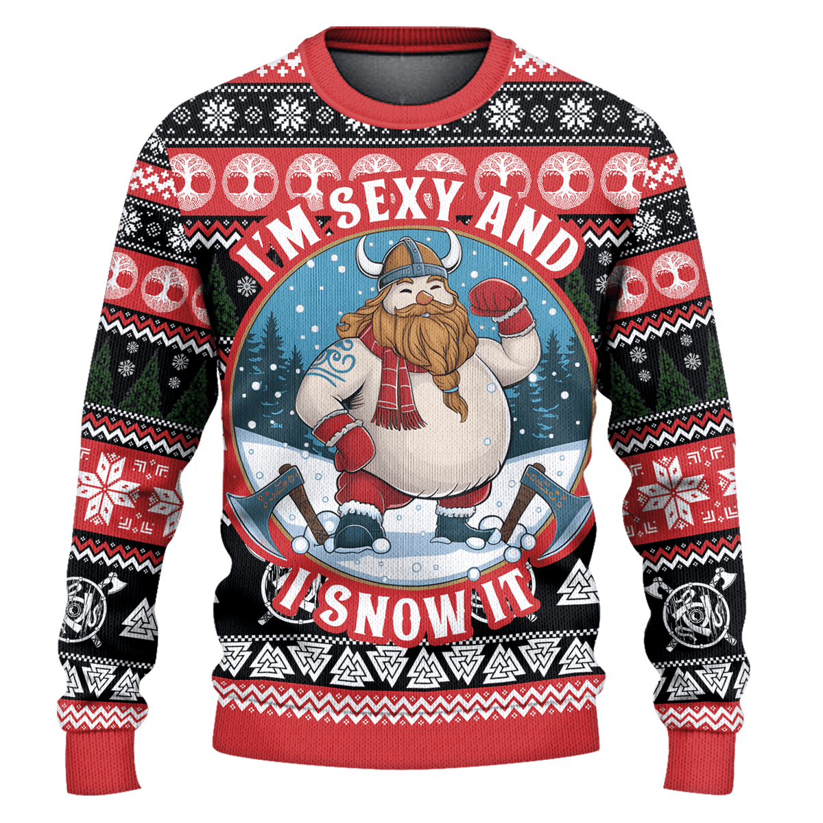 Viking I'm Sexy and I Snow It Ugly Christmas Sweater