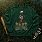 Dead Center Field Zombie Outfielder Baseball T-Shirt, view 2