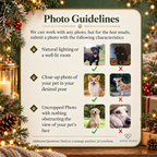 Personalized Pet Photo Ceramic Ornament, view 3