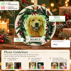 Personalized Pet Photo Ceramic Ornament, view 4