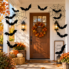 Hanging Halloween bats outdoor yard decoration set, view 5