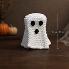 Crochet ghost pumpkin surprise reveal Halloween decor, view 4