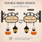 Personalized reading ghost with lantern bookshelf lamp, view 6