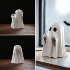 Funny resin ghost finger figurine for desk, view 4