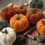 Needle felted wool autumn pumpkin decor | USAGatherCo