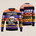 Skull Creepy Christmas Ugly Christmas Sweater