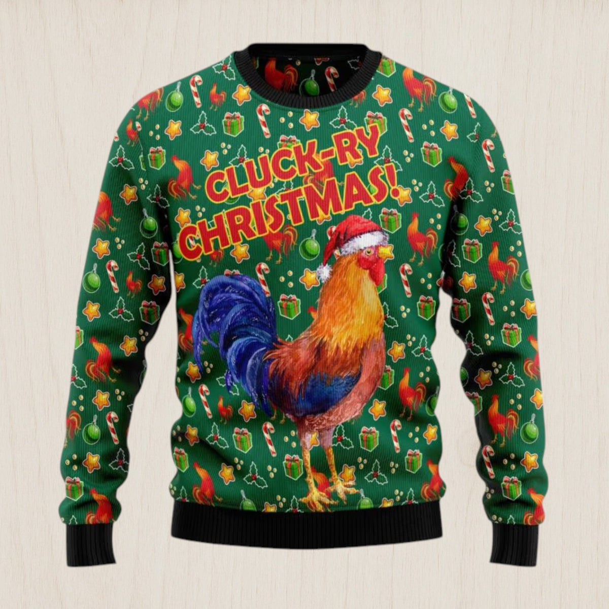 Cluck Ry Christmas Ugly Christmas Sweater
