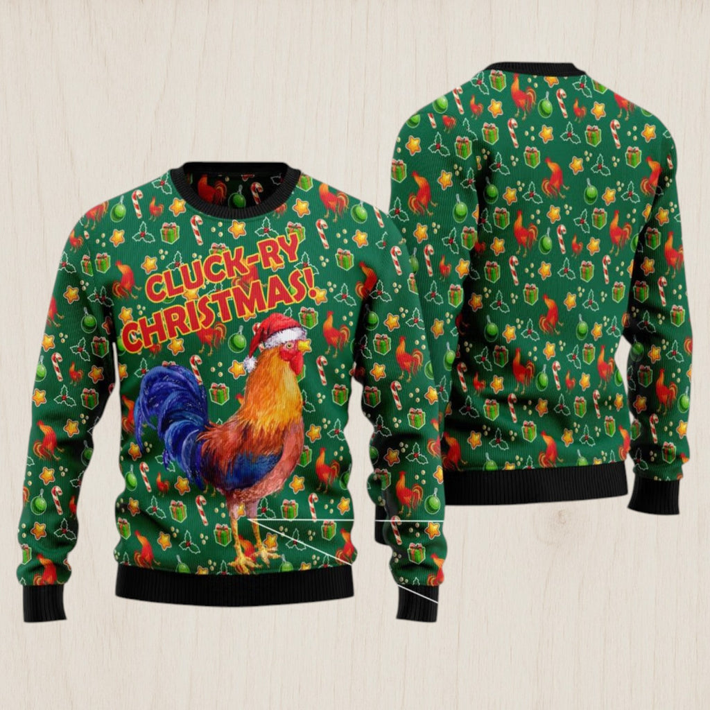 Cluck Ry Christmas Ugly Christmas Sweater