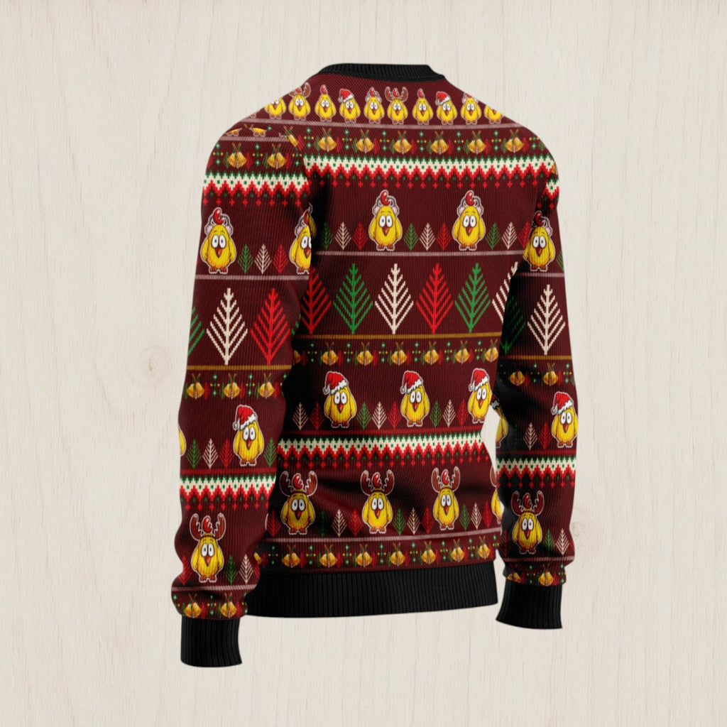 Merry Chickmas Ugly Christmas Sweater