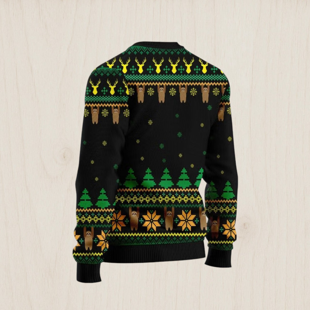 Sloth Team Holiday Ugly Christmas Sweater