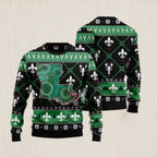 Louisiana USA Symbols Pattern Ugly Christmas Sweater