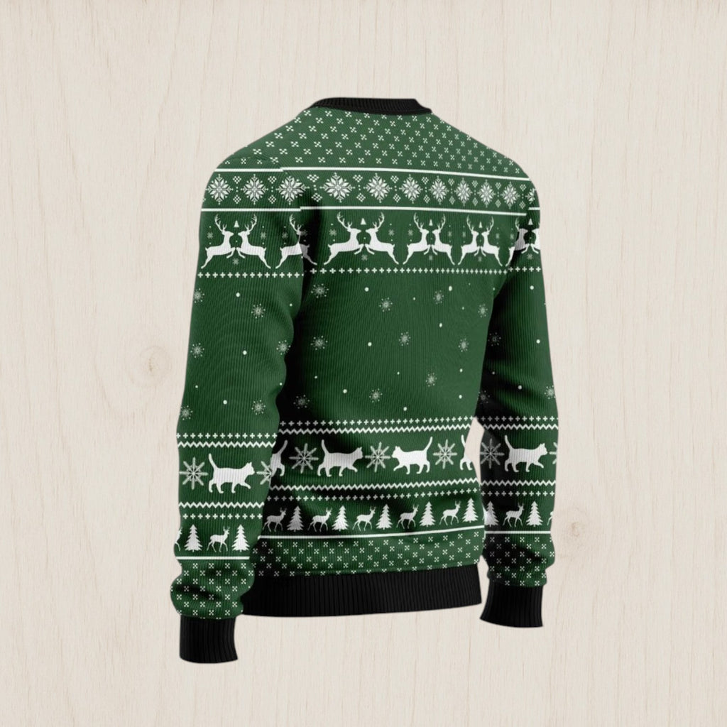 Cat Pew Pew Madafakas Ugly Christmas Sweater