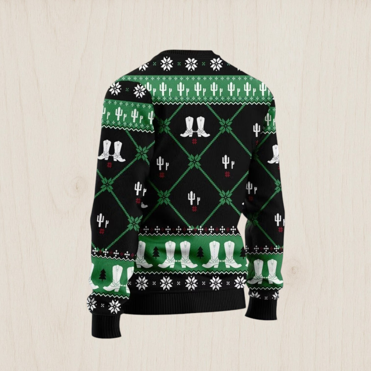 Texas USA Symbols Pattern Ugly Christmas Sweater