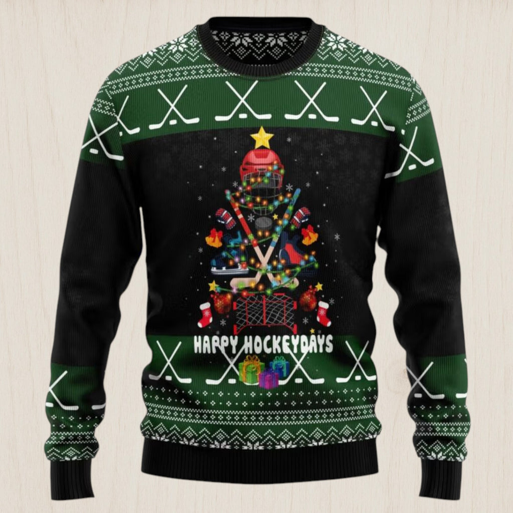 Hockey Christmas Ugly Christmas Sweater