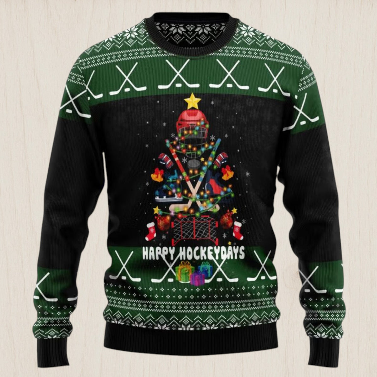 Hockey Christmas Ugly Christmas Sweater