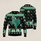 Texas USA Symbols Pattern Ugly Christmas Sweater
