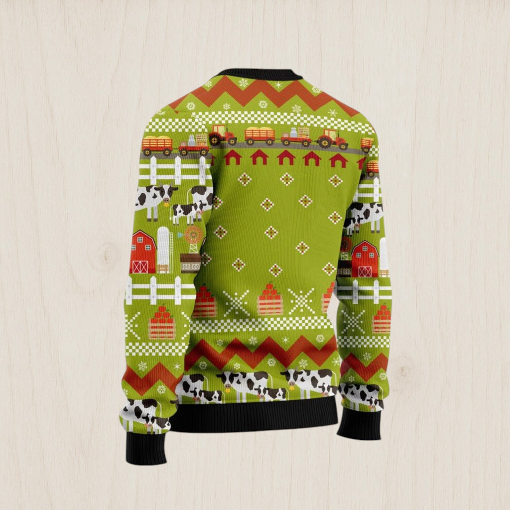 Cow Pine Tree Christmas Ugly Christmas Sweater