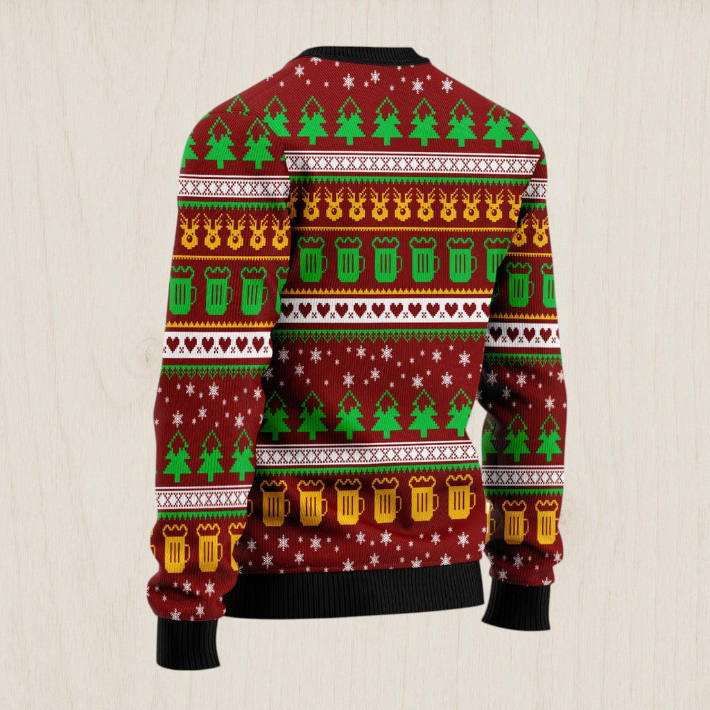 One More Night Beer Ugly Christmas Sweater