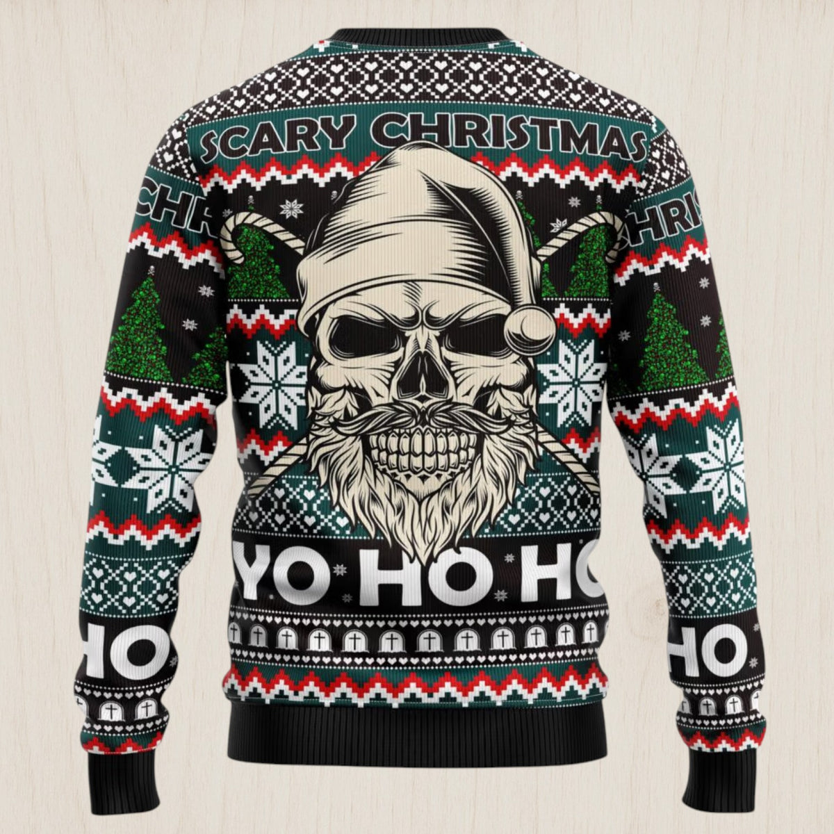 Skull Scary Christmas Ugly Christmas Sweater