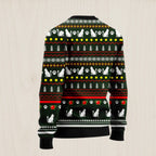 Black Cat Socks Ugly Christmas Sweater