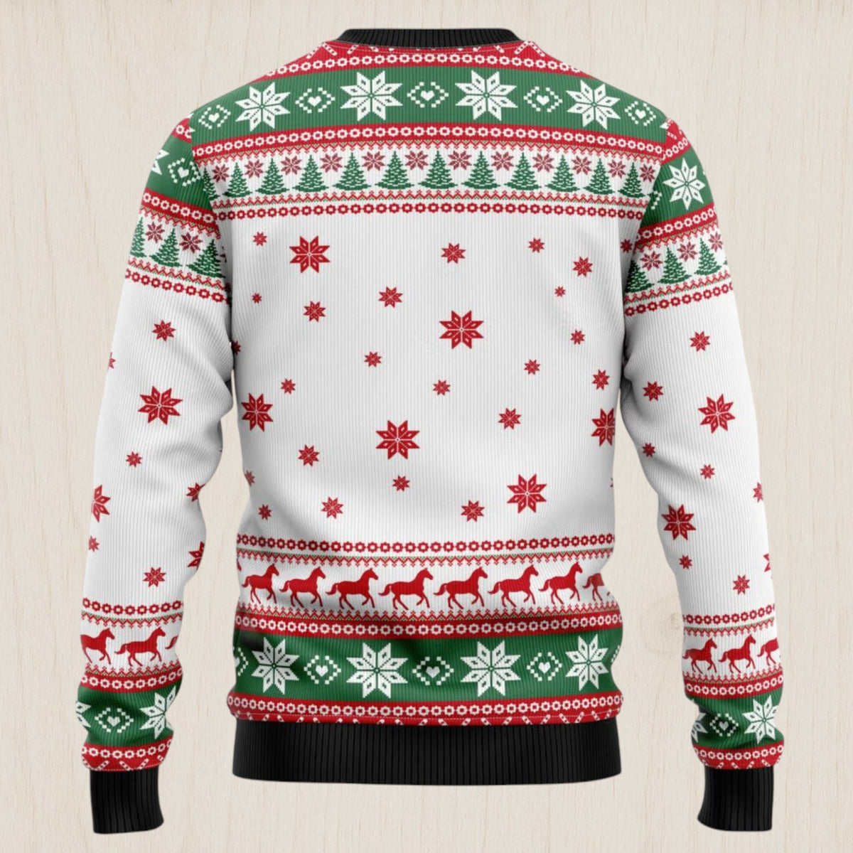 Horse Christmas Tree Ugly Christmas Sweater