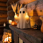 Ghost middle finger LED night light, funny Halloween lamp, view 2